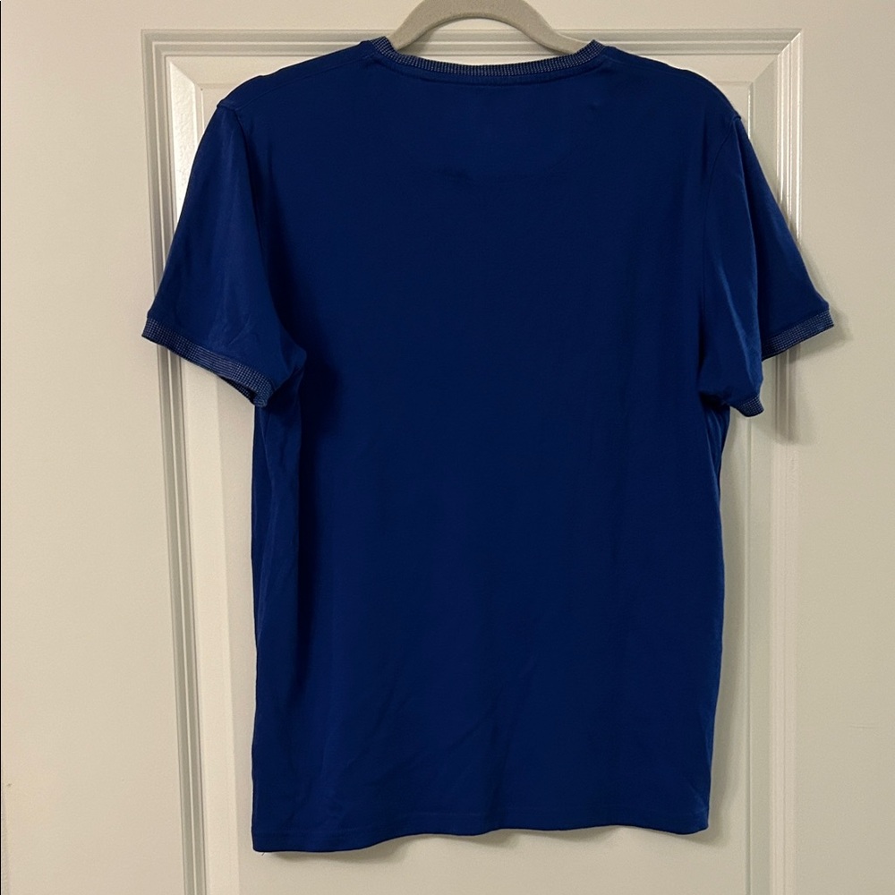 Ted Baker London Cobalt Blue Short Sleeve Shirt - Picture 5 of 5